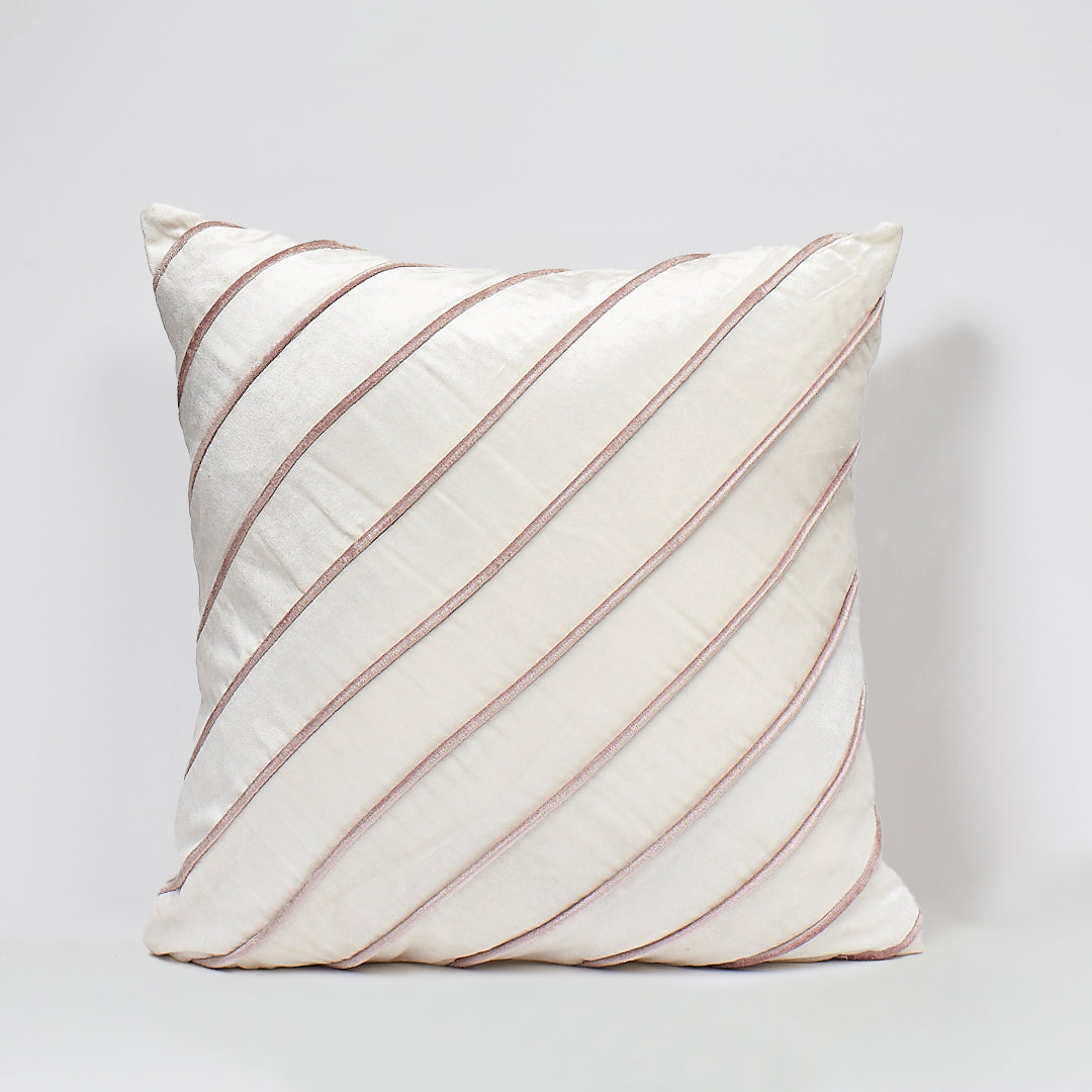 Ela Throw Pillow | Diagonal Rope Design