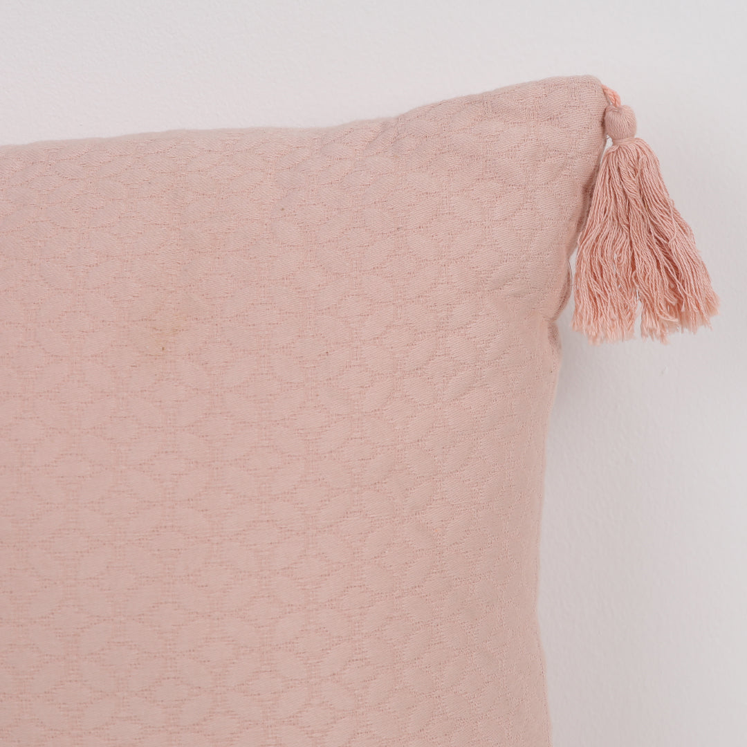 Acid Wash Cotton Slub Flange Border With Blanket Stitched Cushion