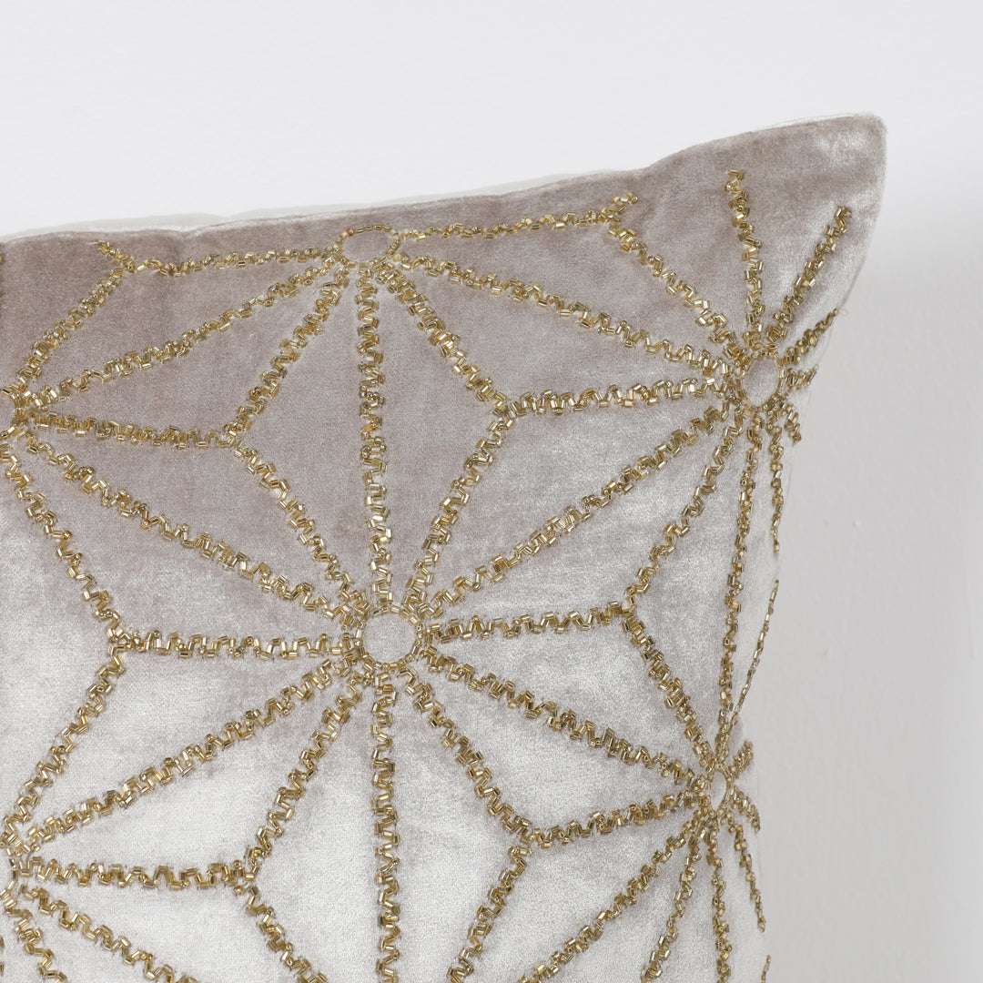 Viscose Velvet Hand Embroidery Cushion