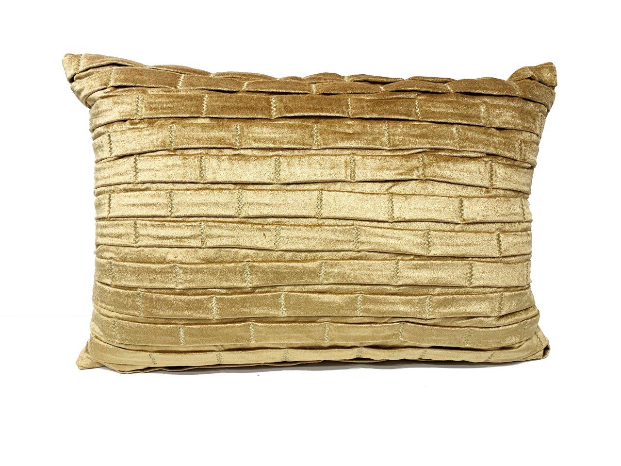 Lizzy Brick | Pleated Brick Design Throw Pillow
